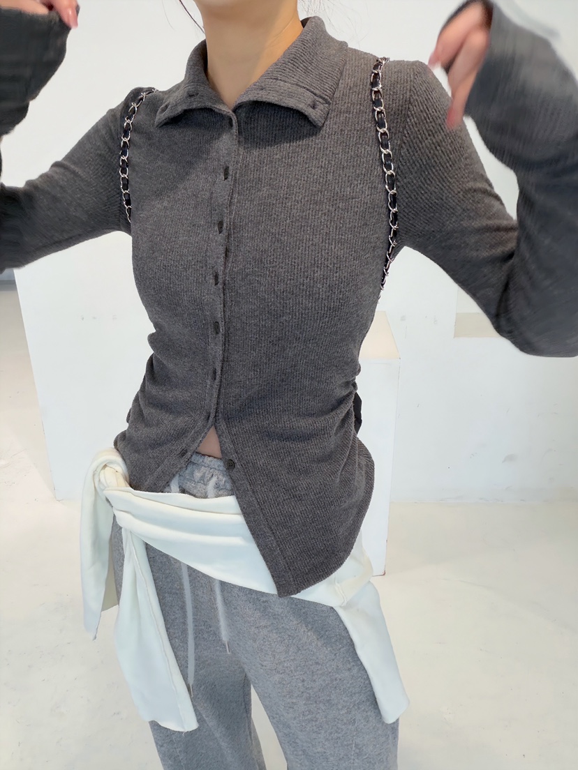 GLITTER東大門㊣實拍女裝新品推薦時尚25秋冬真品休閑長袖T恤GLITTER長袖T恤