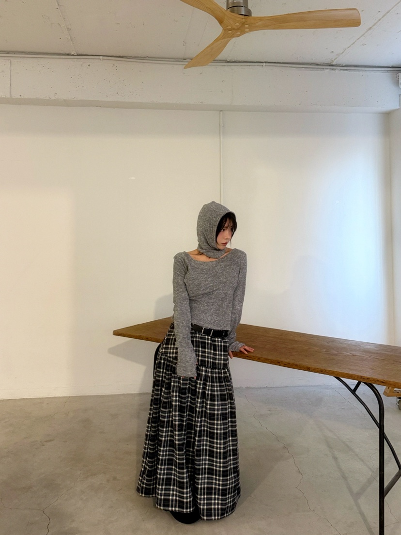 AWESOMESAUCE東大門㊣實拍女裝新品25秋冬推薦長袖T恤含帽子AWESOME SAUCE長袖T恤