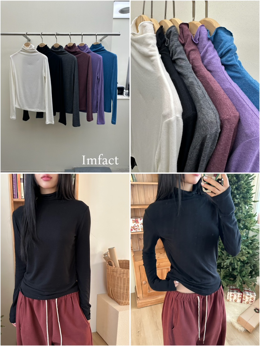 I MFACT東大門㊣直郵女士新款25秋冬休閑熱賣時尚人氣長袖T恤I MFACT長袖T恤