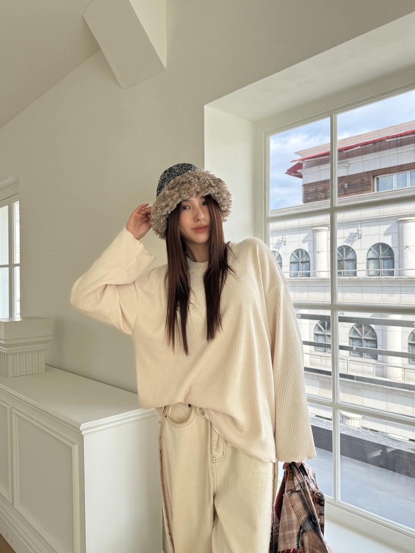 MOSMOS東大門㊣直郵女裝新品休閑推薦時尚25秋冬熱賣長袖T恤MOSMOS長袖T恤