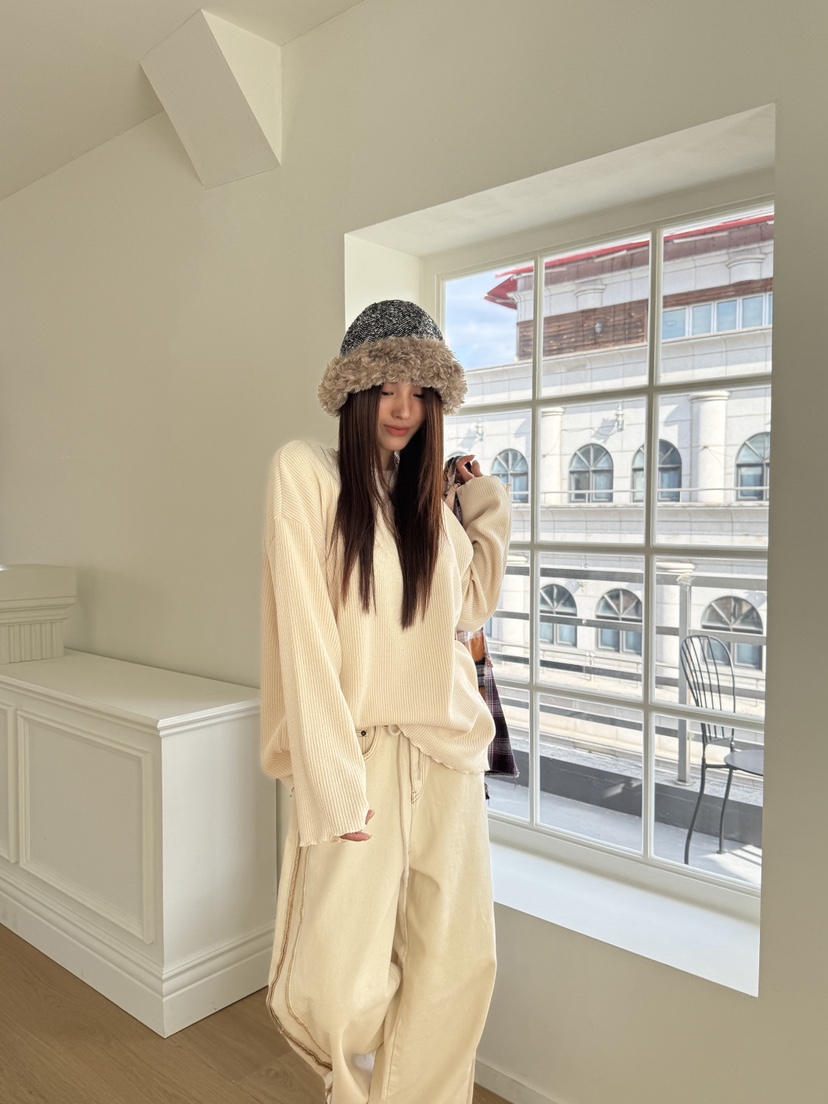 MOSMOS東大門㊣直郵女裝新品休閑推薦時尚25秋冬熱賣長袖T恤MOSMOS長袖T恤