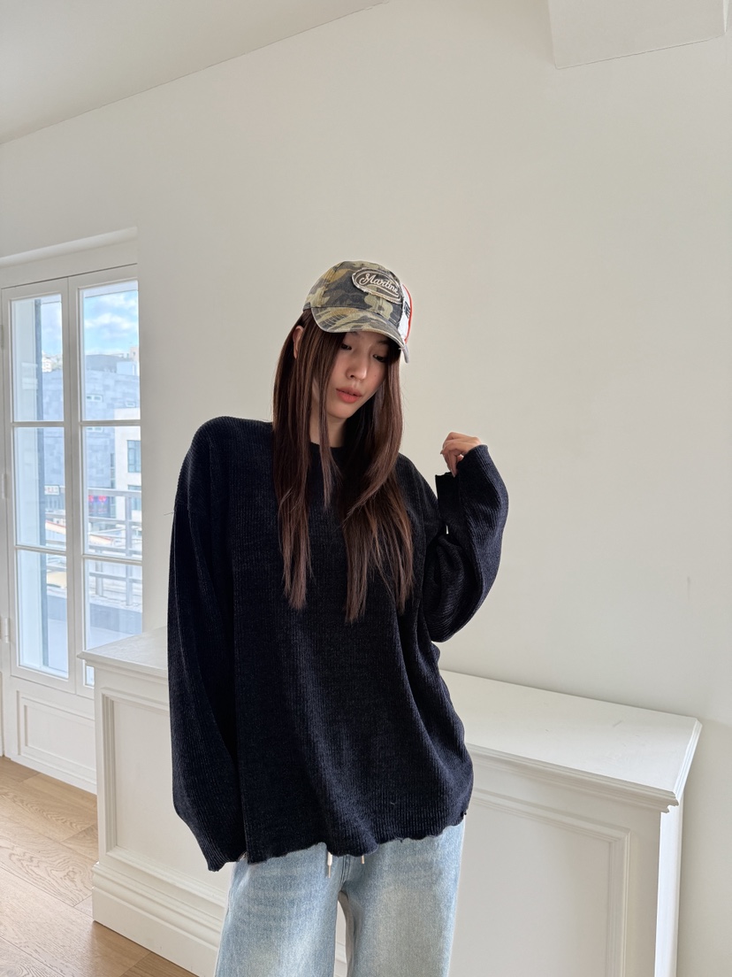 MOSMOS東大門㊣直郵女裝新品休閑推薦時尚25秋冬熱賣長袖T恤MOSMOS長袖T恤