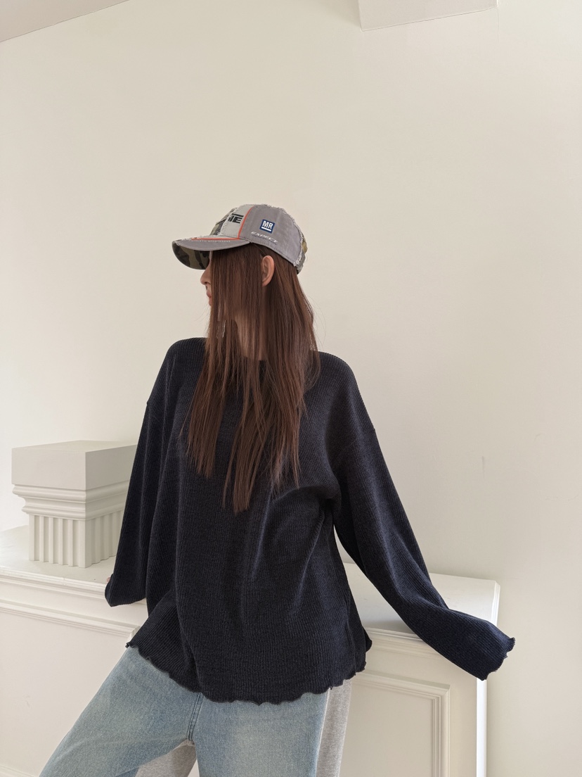 MOSMOS東大門㊣直郵女裝新品休閑推薦時尚25秋冬熱賣長袖T恤MOSMOS長袖T恤