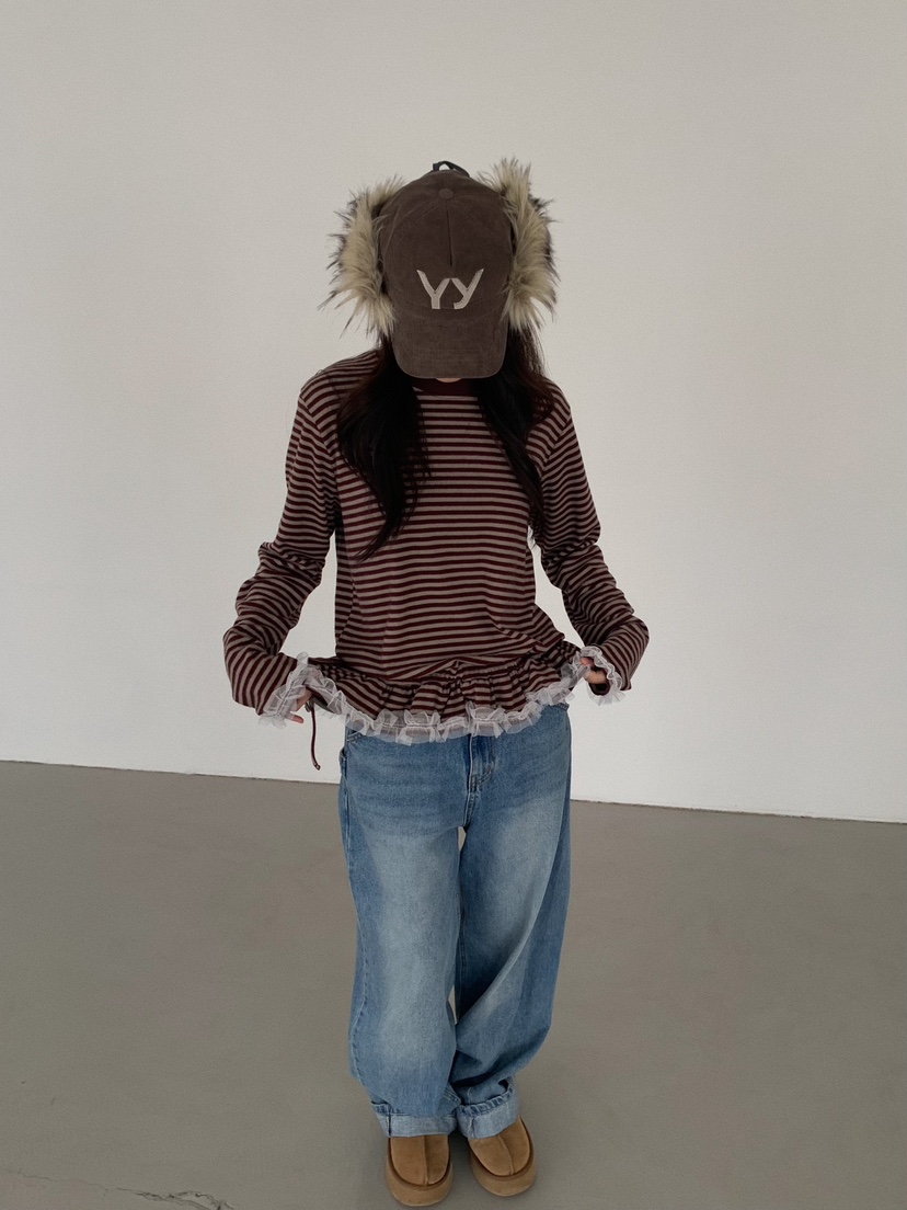 CAMEL-P韓國代購㊣女裝新品職業長袖T恤Came_l 家長袖T恤