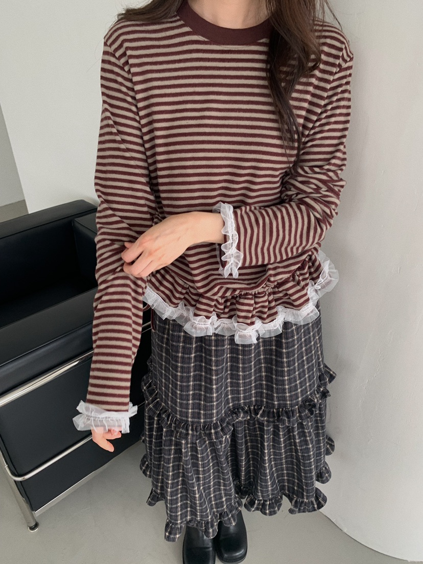 CAMEL-P韓國代購㊣女裝新品職業長袖T恤Came_l 家長袖T恤