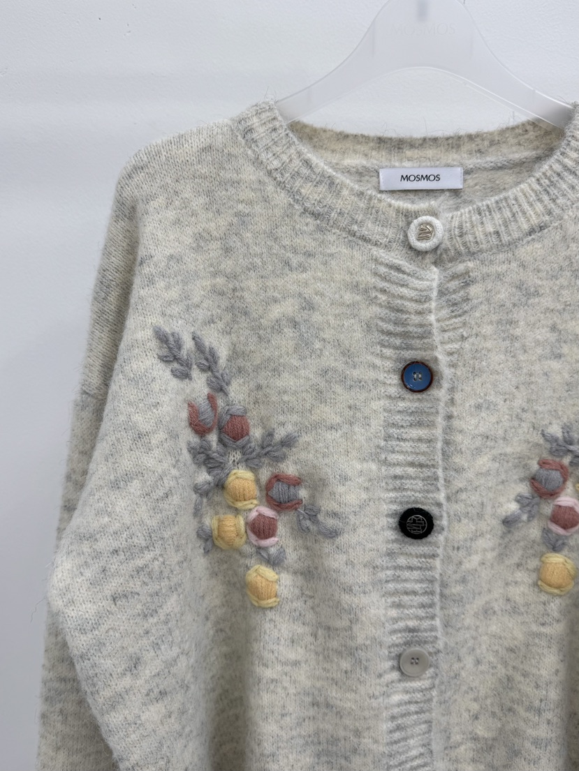 MOSMOS韓國代購㊣女士新品休閑時尚真品人氣職業25秋冬針織衫MOSMOS針織衫