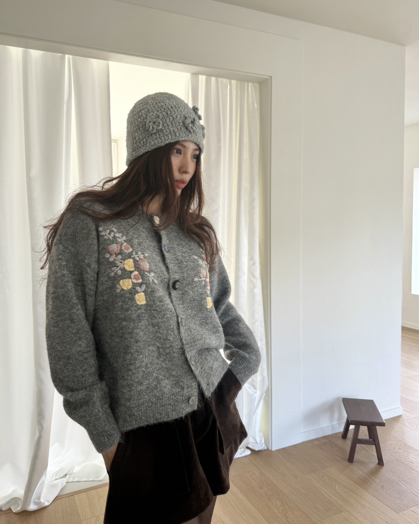 MOSMOS韓國代購㊣女士新品休閑時尚真品人氣職業25秋冬針織衫MOSMOS針織衫