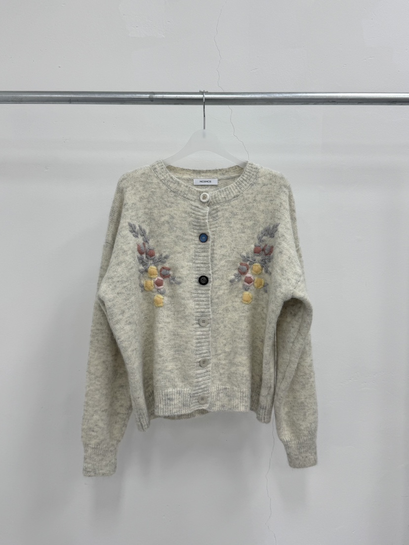 MOSMOS韓國代購㊣女士新品休閑時尚真品人氣職業25秋冬針織衫MOSMOS針織衫圖色1