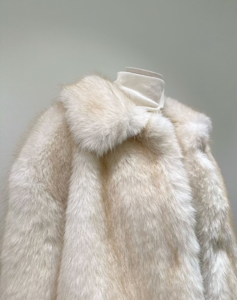 BINUS東大門㊣代購女士新品人氣時尚25秋冬推薦短款大衣狐貍BINUS短款大衣