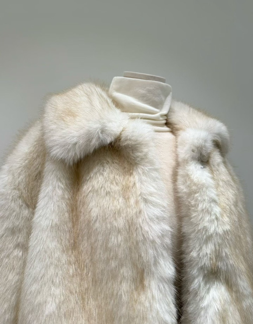 BINUS東大門㊣代購女士新品人氣時尚25秋冬推薦短款大衣狐貍BINUS短款大衣