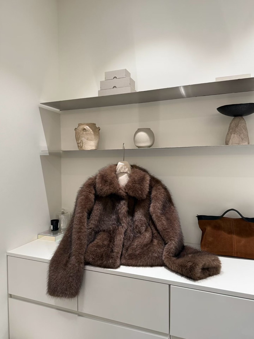 BINUS東大門㊣代購女士新品人氣時尚25秋冬推薦短款大衣狐貍BINUS短款大衣