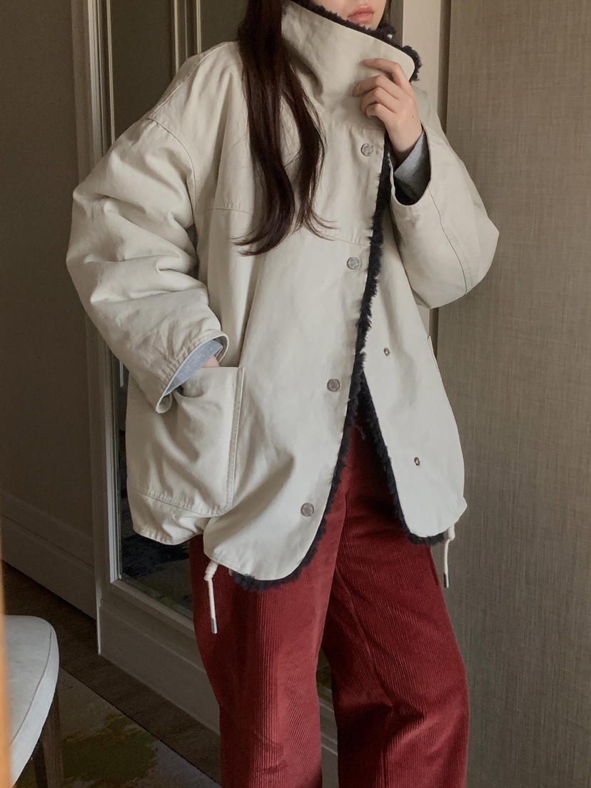 ATHEA東大門㊣代購女裝新品推薦熱賣25秋冬時尚真品夾克兩面穿ATHEA夾克