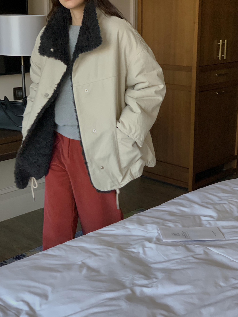 ATHEA東大門㊣代購女裝新品推薦熱賣25秋冬時尚真品夾克兩面穿ATHEA夾克