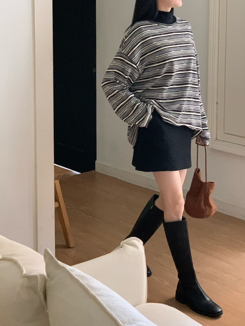 BINUS韓國直郵㊣女裝新品人氣真品推薦職業時尚熱賣25秋冬T恤BINUST恤