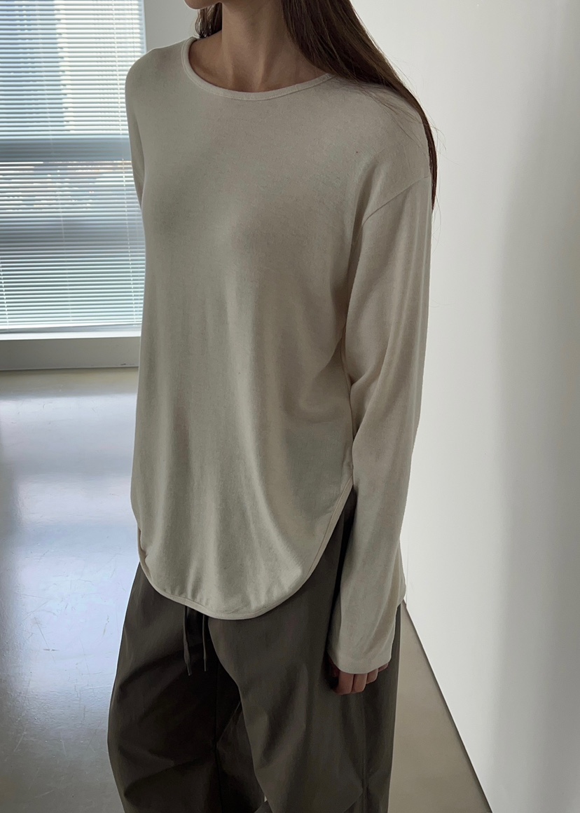 ANOTHER AVENUE韓國代購㊣女裝新款熱賣長袖T恤安哥拉羊毛ANOTHER AVENUE長袖T恤