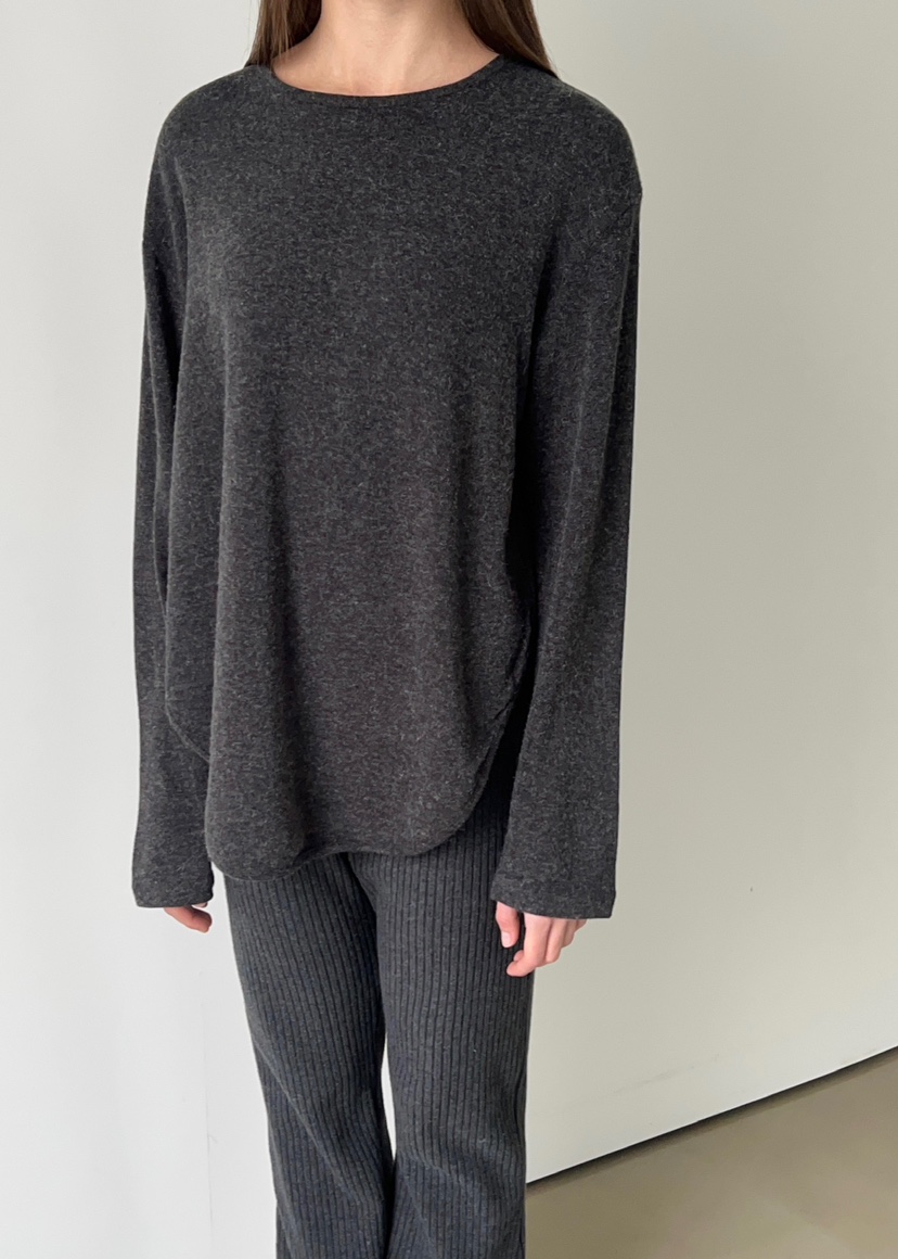 ANOTHER AVENUE韓國代購㊣女裝新款熱賣長袖T恤安哥拉羊毛ANOTHER AVENUE長袖T恤