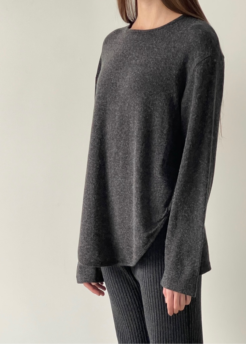 ANOTHER AVENUE韓國代購㊣女裝新款熱賣長袖T恤安哥拉羊毛ANOTHER AVENUE長袖T恤