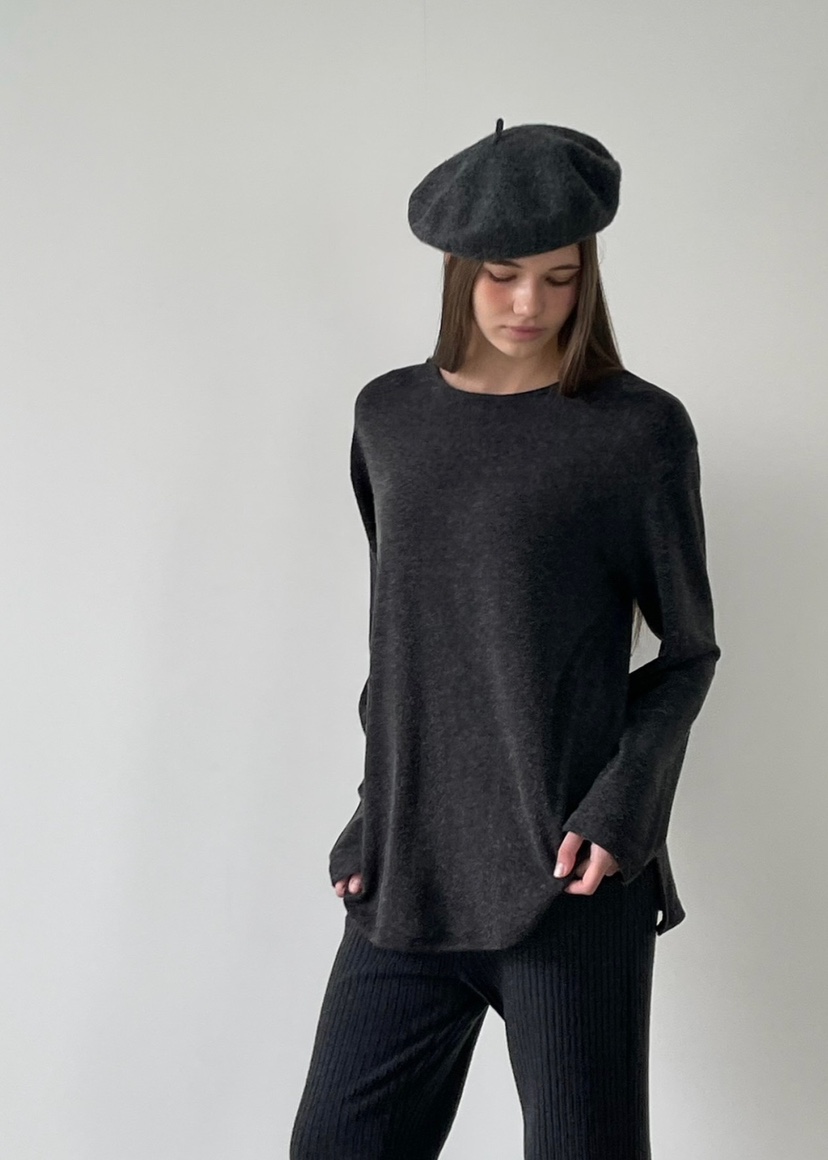 ANOTHER AVENUE韓國代購㊣女裝新款熱賣長袖T恤安哥拉羊毛ANOTHER AVENUE長袖T恤