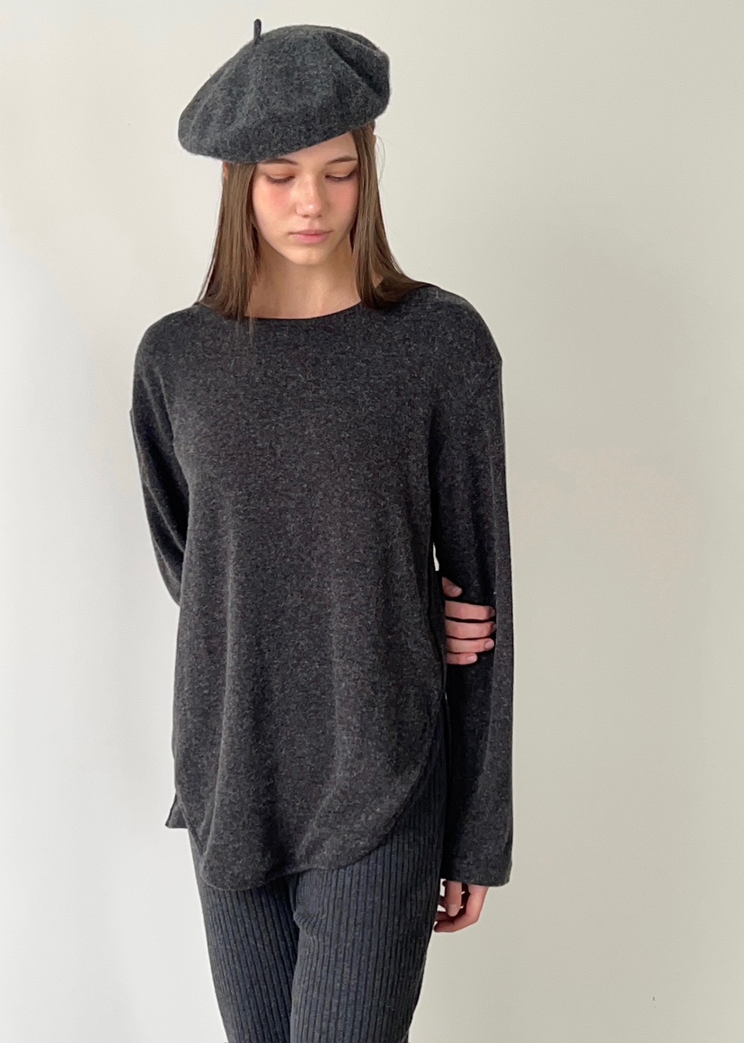 ANOTHER AVENUE韓國代購㊣女裝新款熱賣長袖T恤安哥拉羊毛ANOTHER AVENUE長袖T恤