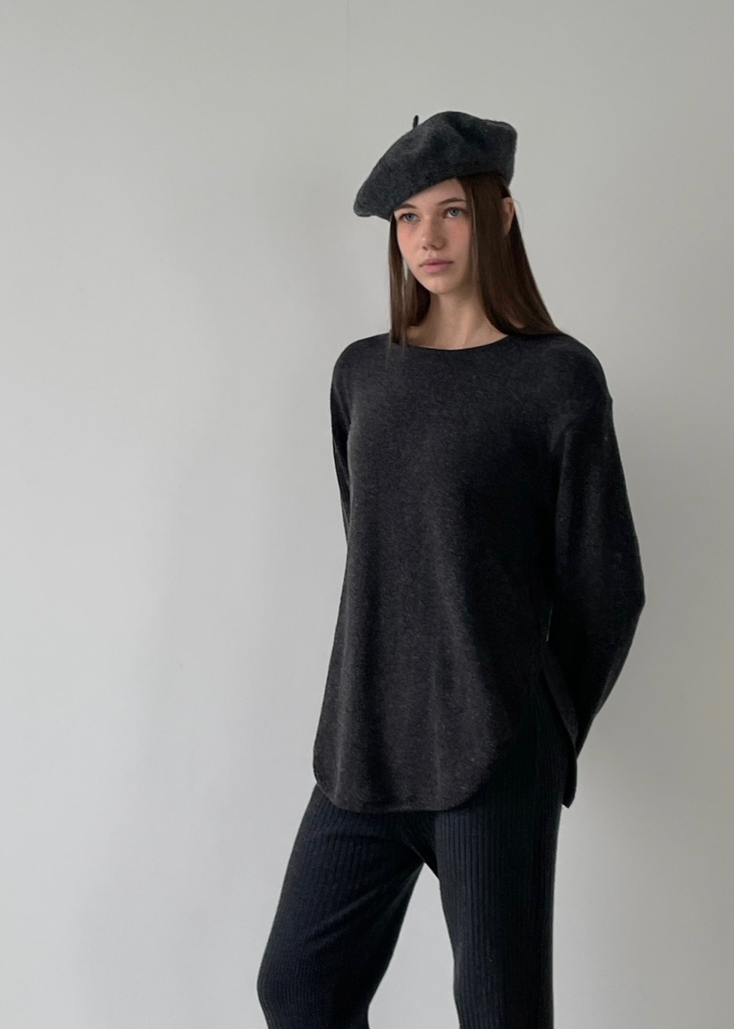 ANOTHER AVENUE韓國代購㊣女裝新款熱賣長袖T恤安哥拉羊毛ANOTHER AVENUE長袖T恤