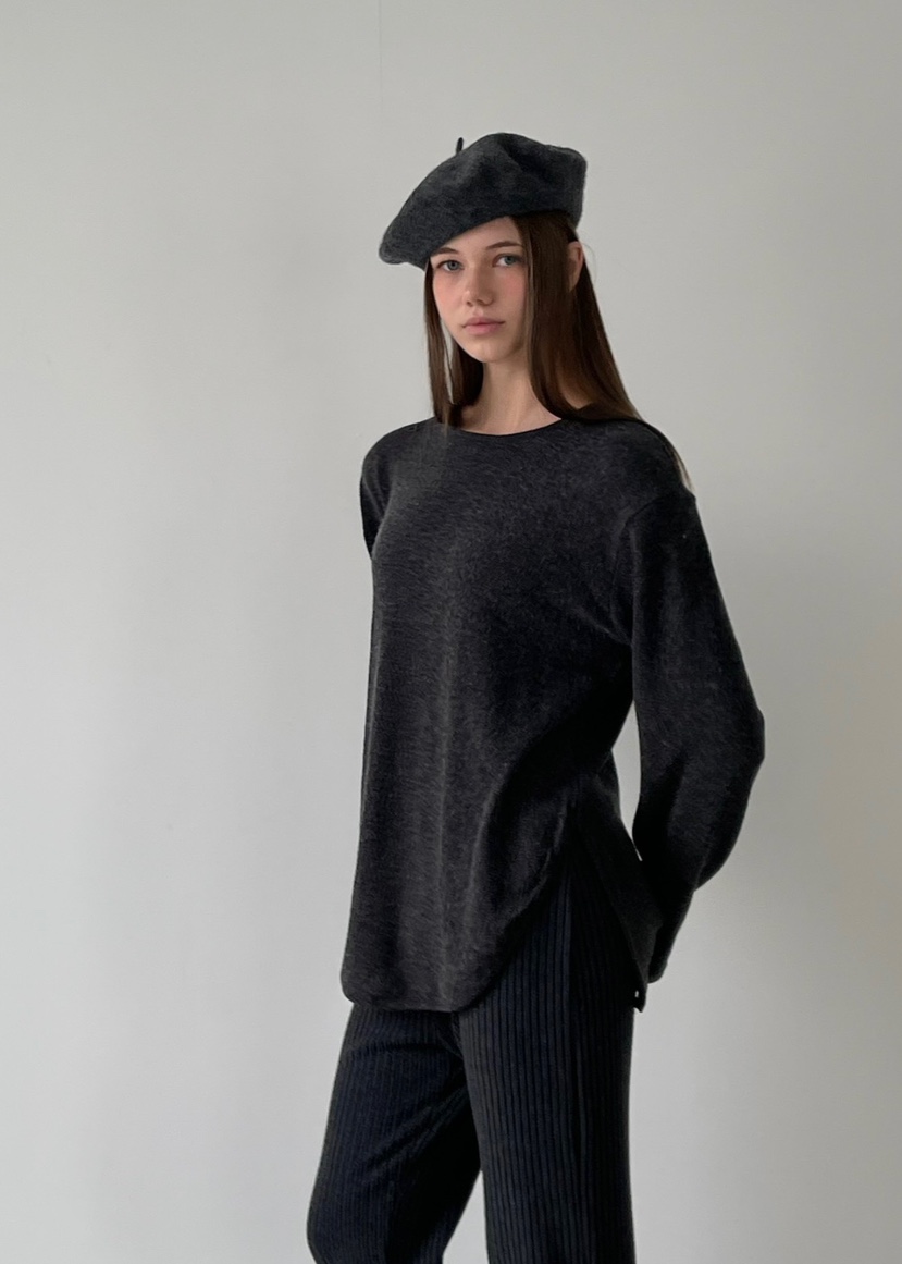 ANOTHER AVENUE韓國代購㊣女裝新款熱賣長袖T恤安哥拉羊毛ANOTHER AVENUE長袖T恤