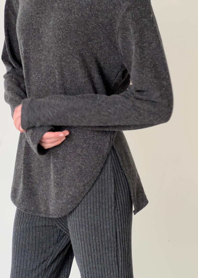 ANOTHER AVENUE韓國代購㊣女裝新款熱賣長袖T恤安哥拉羊毛ANOTHER AVENUE長袖T恤