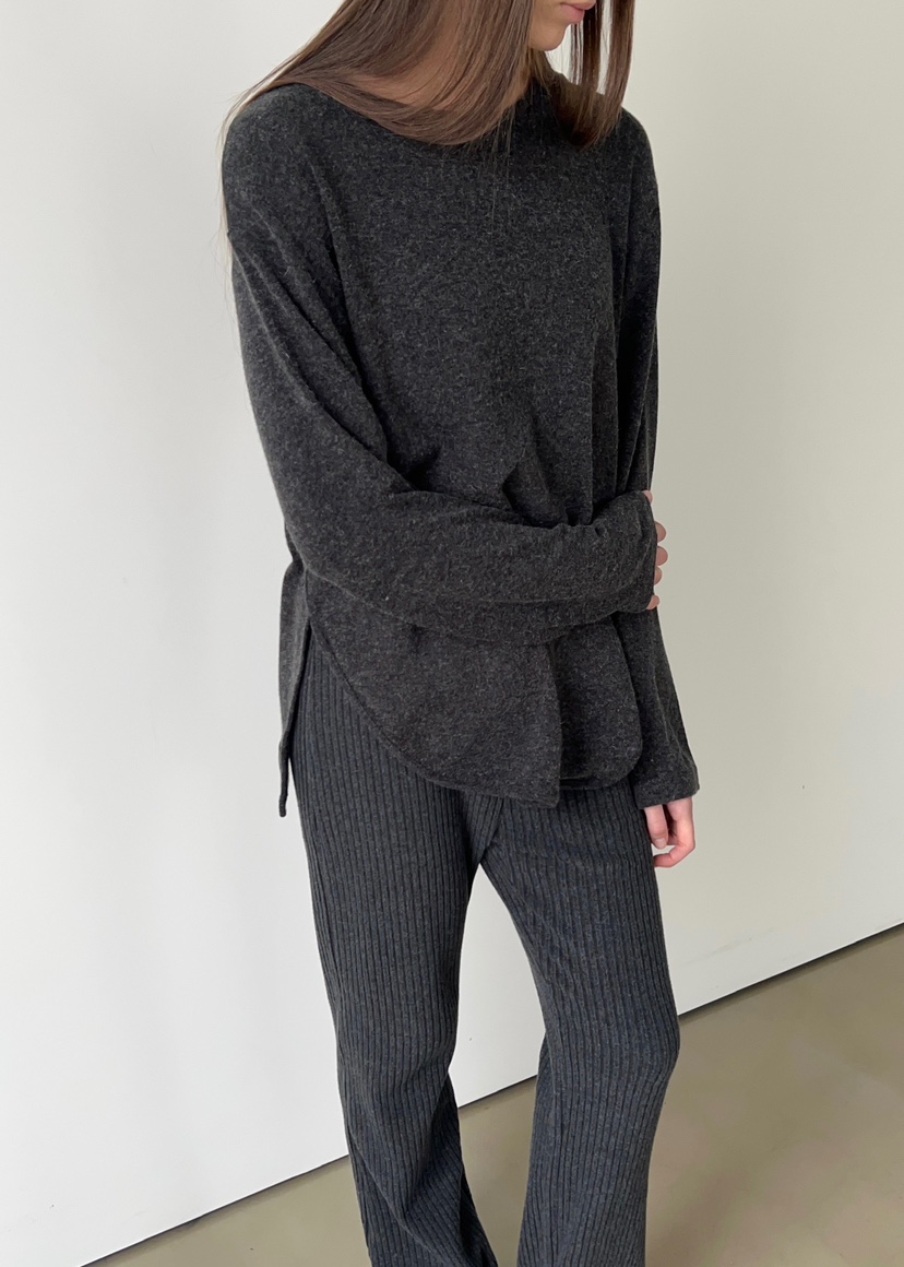 ANOTHER AVENUE韓國代購㊣女裝新款熱賣長袖T恤安哥拉羊毛ANOTHER AVENUE長袖T恤