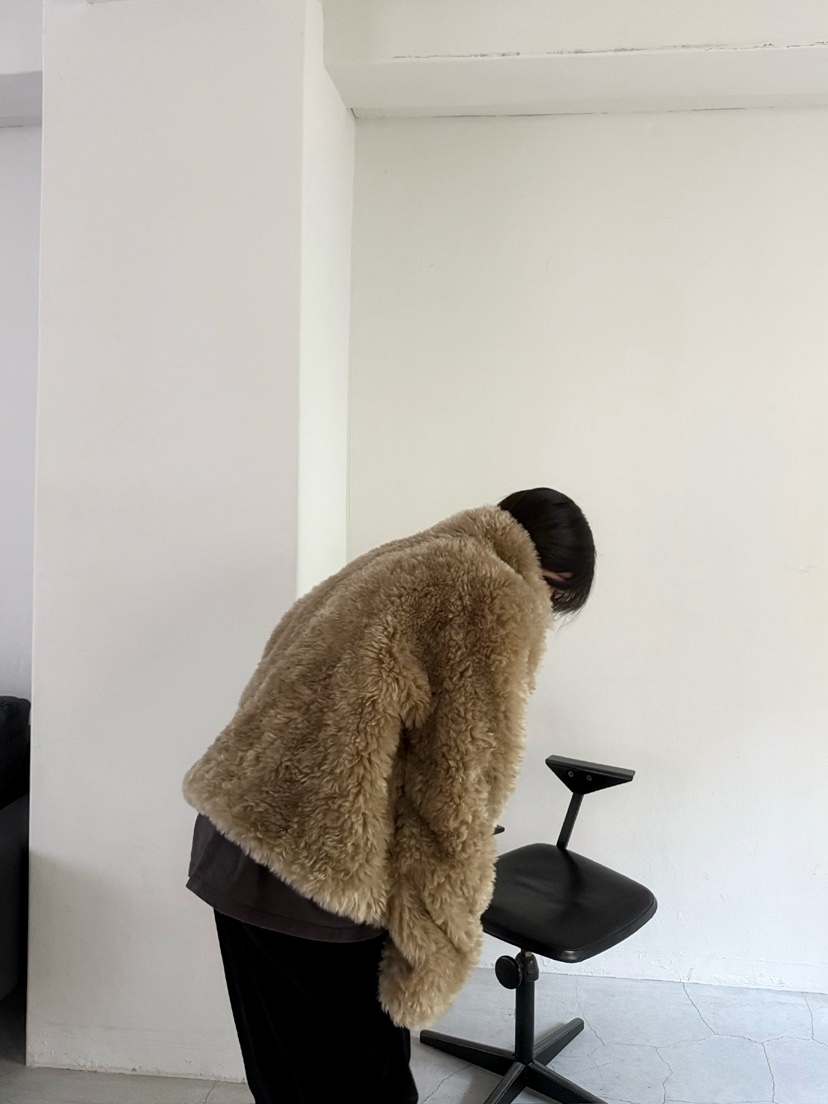 AWESOMESAUCE韓國直郵㊣女裝新品時尚休閑熱賣短款大衣含帽子AWESOME SAUCE短款大衣