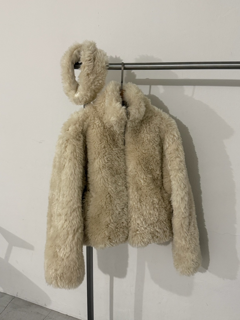 AWESOMESAUCE韓國直郵㊣女裝新品時尚休閑熱賣短款大衣含帽子AWESOME SAUCE短款大衣