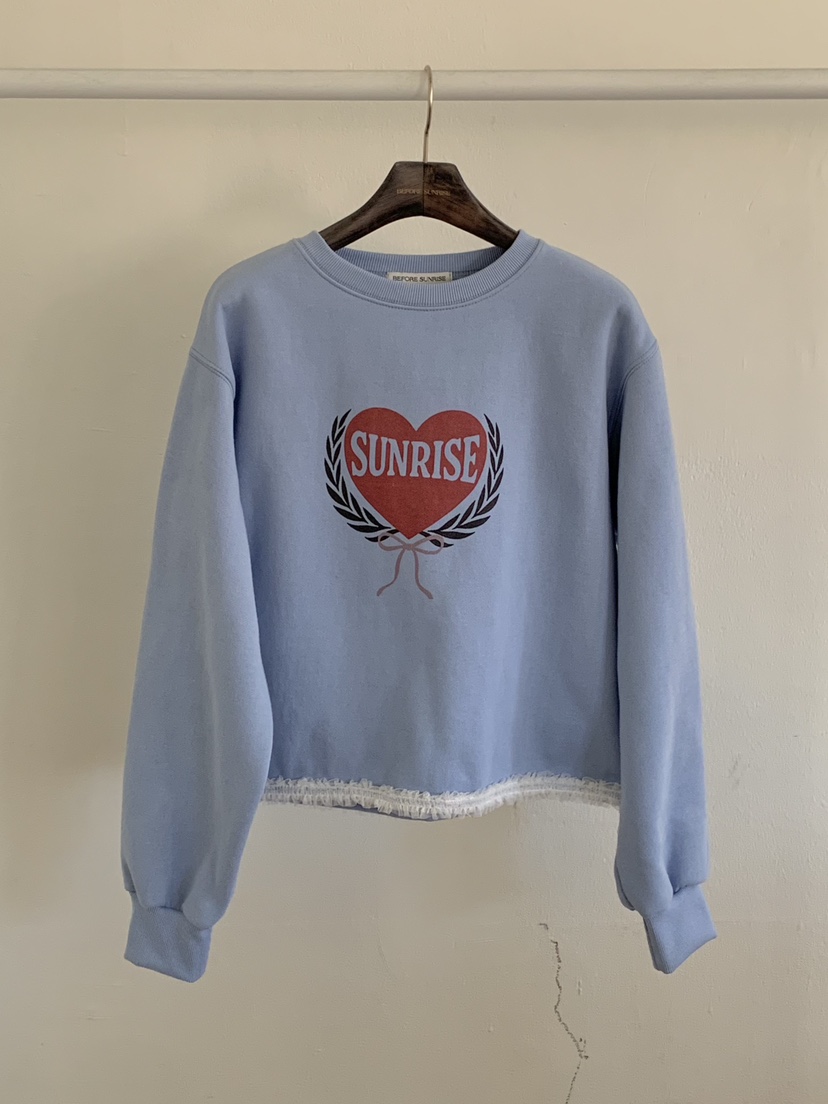 BEFORE SUNRISE韓國代購㊣女士新款推薦人氣休閑職業25秋冬衛衣BEFORE SUNRISE衛衣圖色1