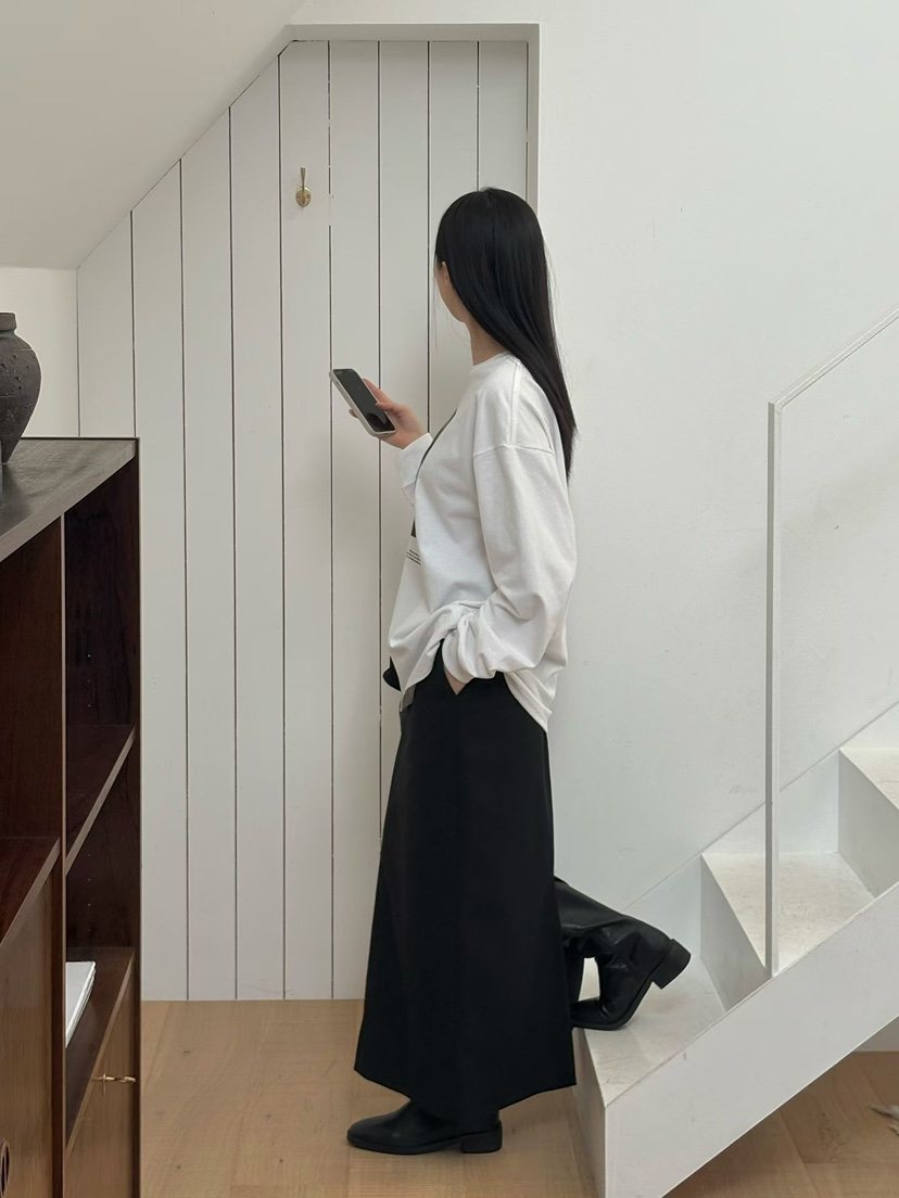 BINUS韓國代購㊣女士新品時尚25秋冬真品熱賣休閑推薦職業T恤BINUST恤