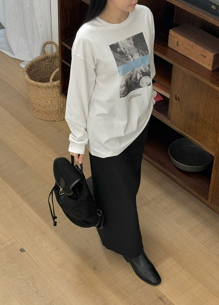 BINUS韓國代購㊣女士新品時尚25秋冬真品熱賣休閑推薦職業T恤BINUST恤