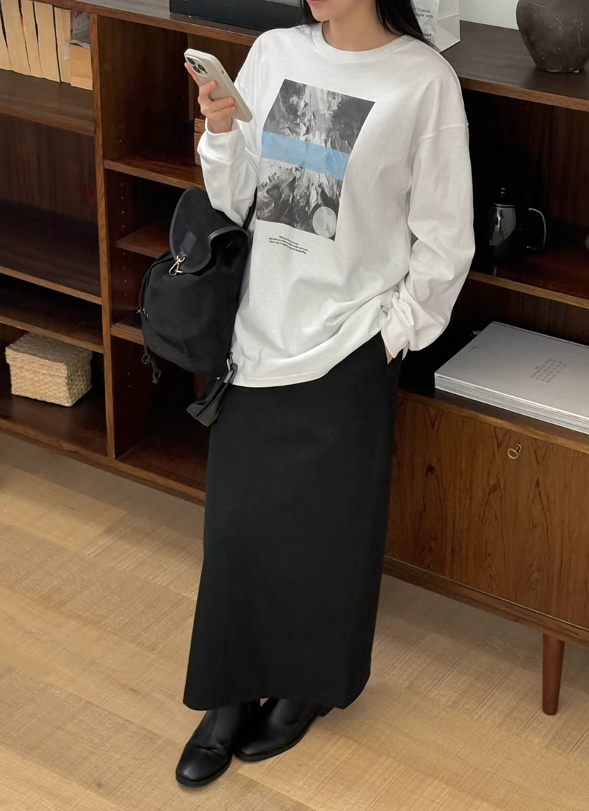 BINUS韓國代購㊣女士新品時尚25秋冬真品熱賣休閑推薦職業T恤BINUST恤