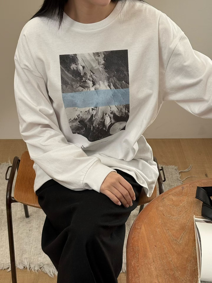 BINUS韓國代購㊣女士新品時尚25秋冬真品熱賣休閑推薦職業T恤BINUST恤圖色2