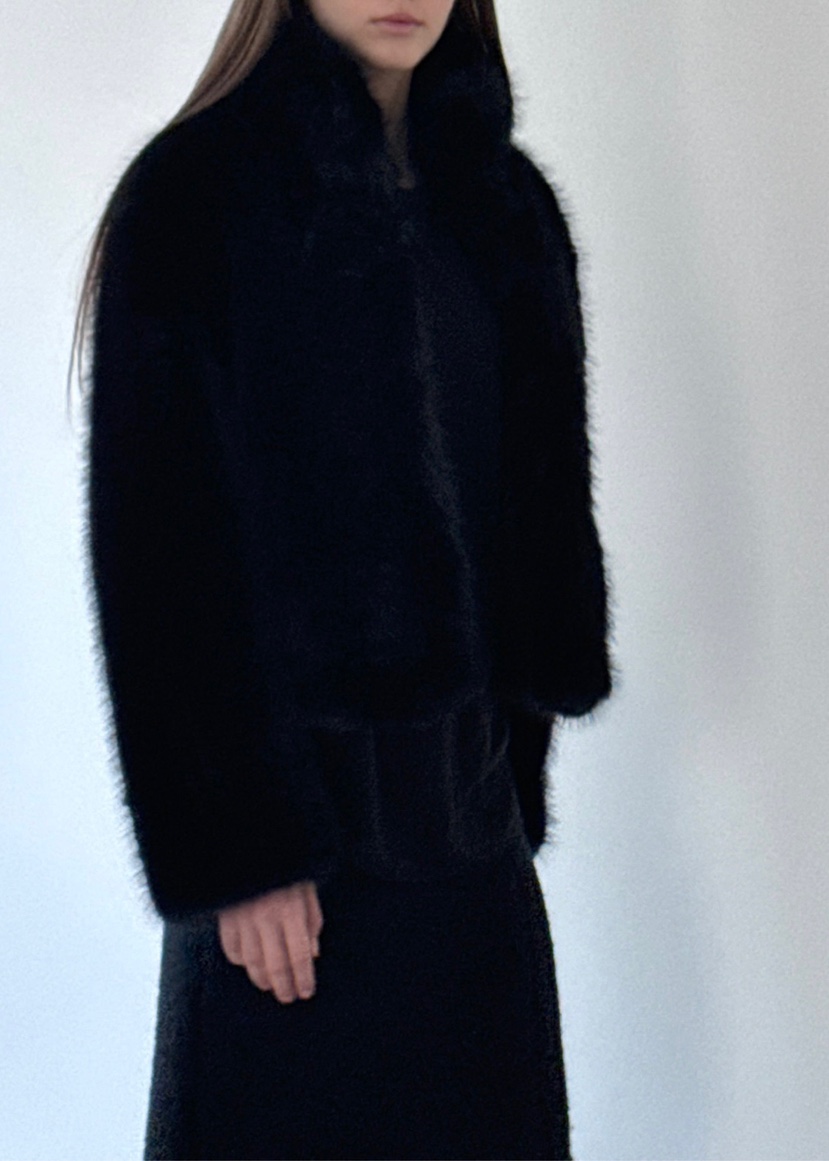 ANOTHER AVENUE東大門㊣實拍女裝新品休閑真品短款大衣貂皮ANOTHER AVENUE短款大衣