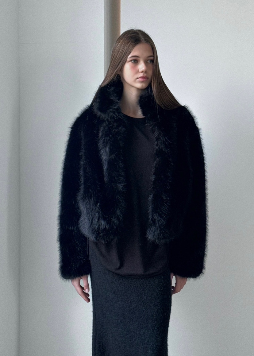 ANOTHER AVENUE東大門㊣實拍女裝新品休閑真品短款大衣貂皮ANOTHER AVENUE短款大衣