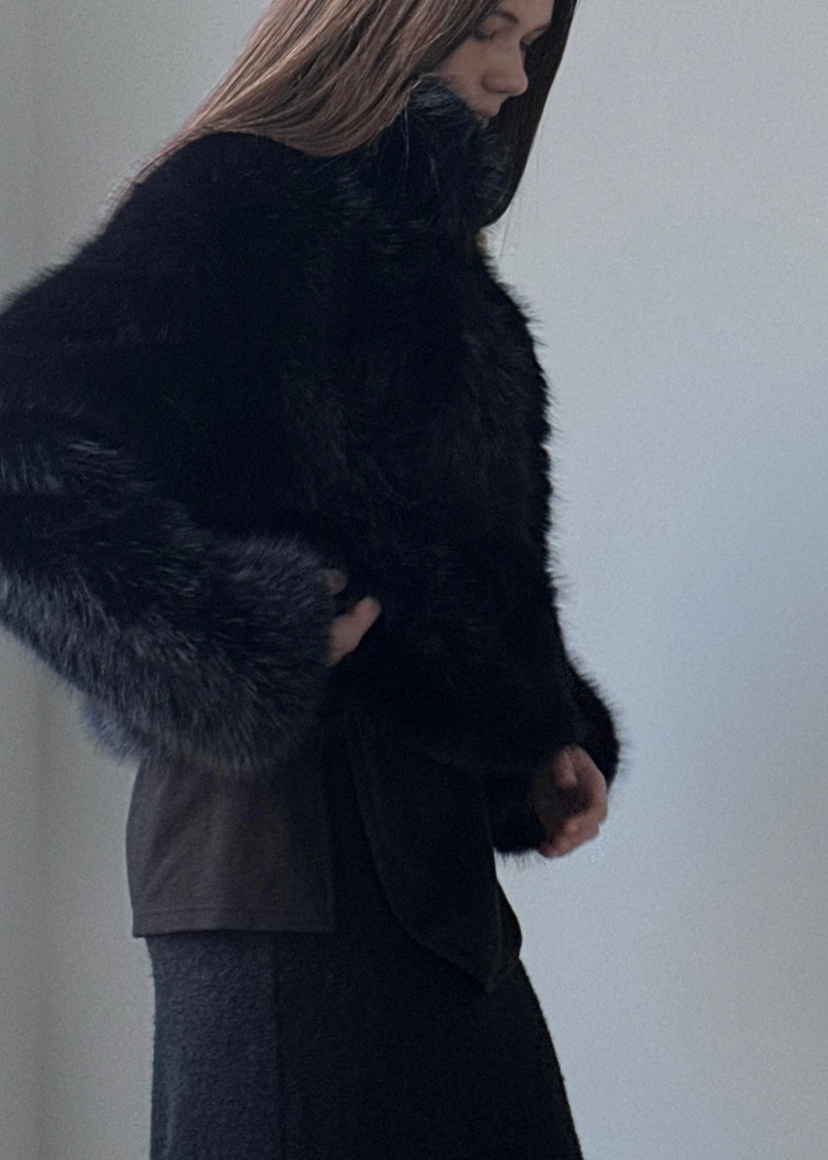 ANOTHER AVENUE東大門㊣實拍女裝新品休閑真品短款大衣貂皮ANOTHER AVENUE短款大衣