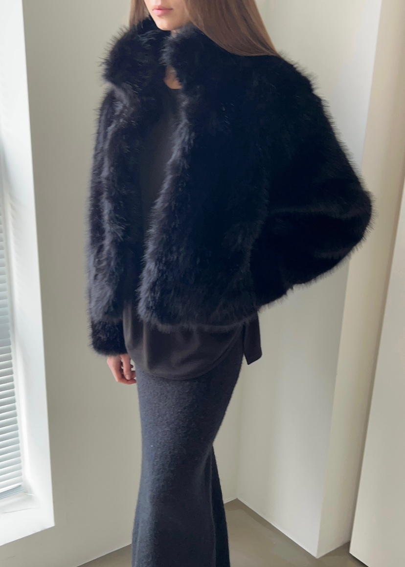 ANOTHER AVENUE東大門㊣實拍女裝新品休閑真品短款大衣貂皮ANOTHER AVENUE短款大衣