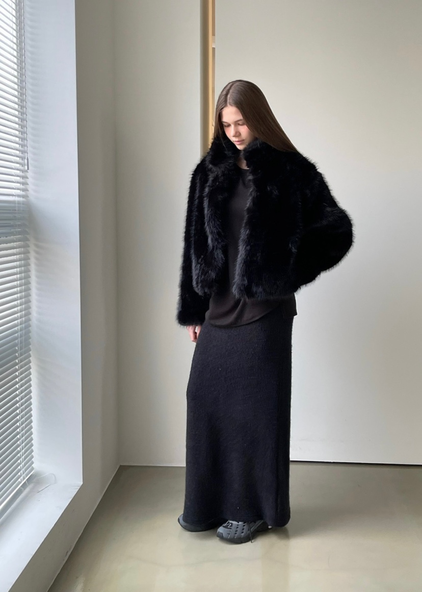 ANOTHER AVENUE東大門㊣實拍女裝新品休閑真品短款大衣貂皮ANOTHER AVENUE短款大衣