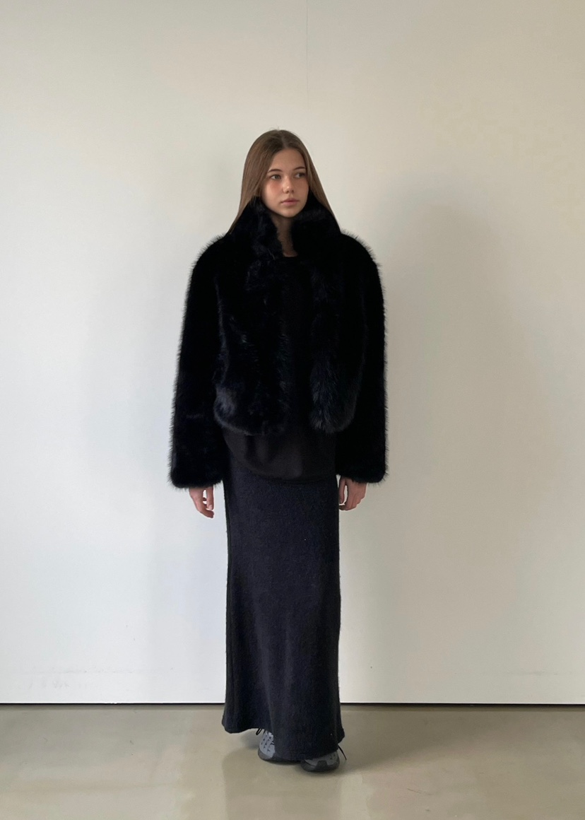 ANOTHER AVENUE東大門㊣實拍女裝新品休閑真品短款大衣貂皮ANOTHER AVENUE短款大衣