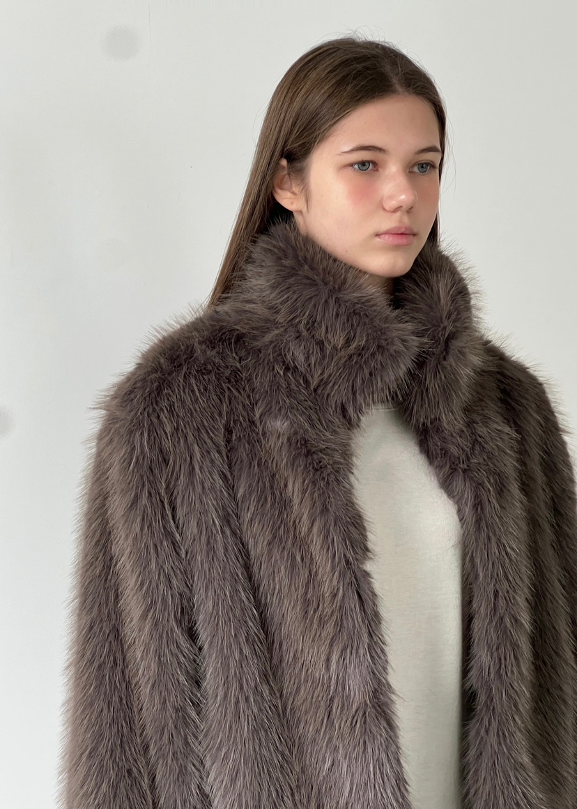 ANOTHER AVENUE東大門㊣實拍女裝新品休閑真品短款大衣貂皮ANOTHER AVENUE短款大衣