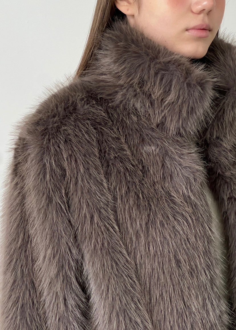 ANOTHER AVENUE東大門㊣實拍女裝新品休閑真品短款大衣貂皮ANOTHER AVENUE短款大衣