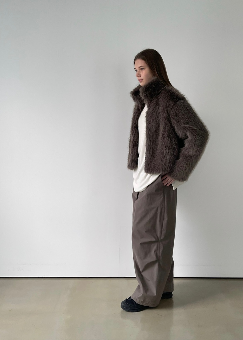 ANOTHER AVENUE東大門㊣實拍女裝新品休閑真品短款大衣貂皮ANOTHER AVENUE短款大衣