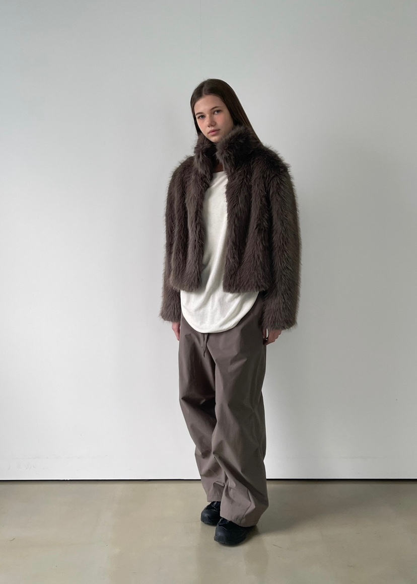 ANOTHER AVENUE東大門㊣實拍女裝新品休閑真品短款大衣貂皮ANOTHER AVENUE短款大衣