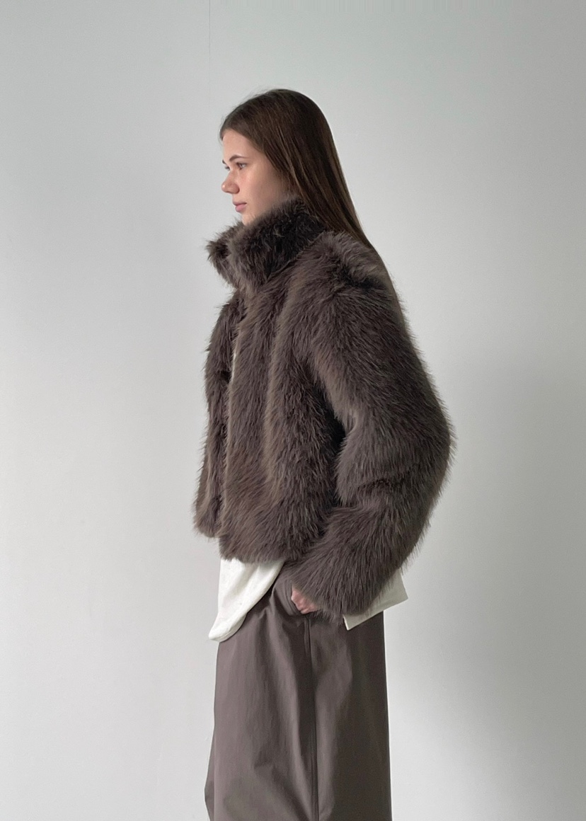 ANOTHER AVENUE東大門㊣實拍女裝新品休閑真品短款大衣貂皮ANOTHER AVENUE短款大衣