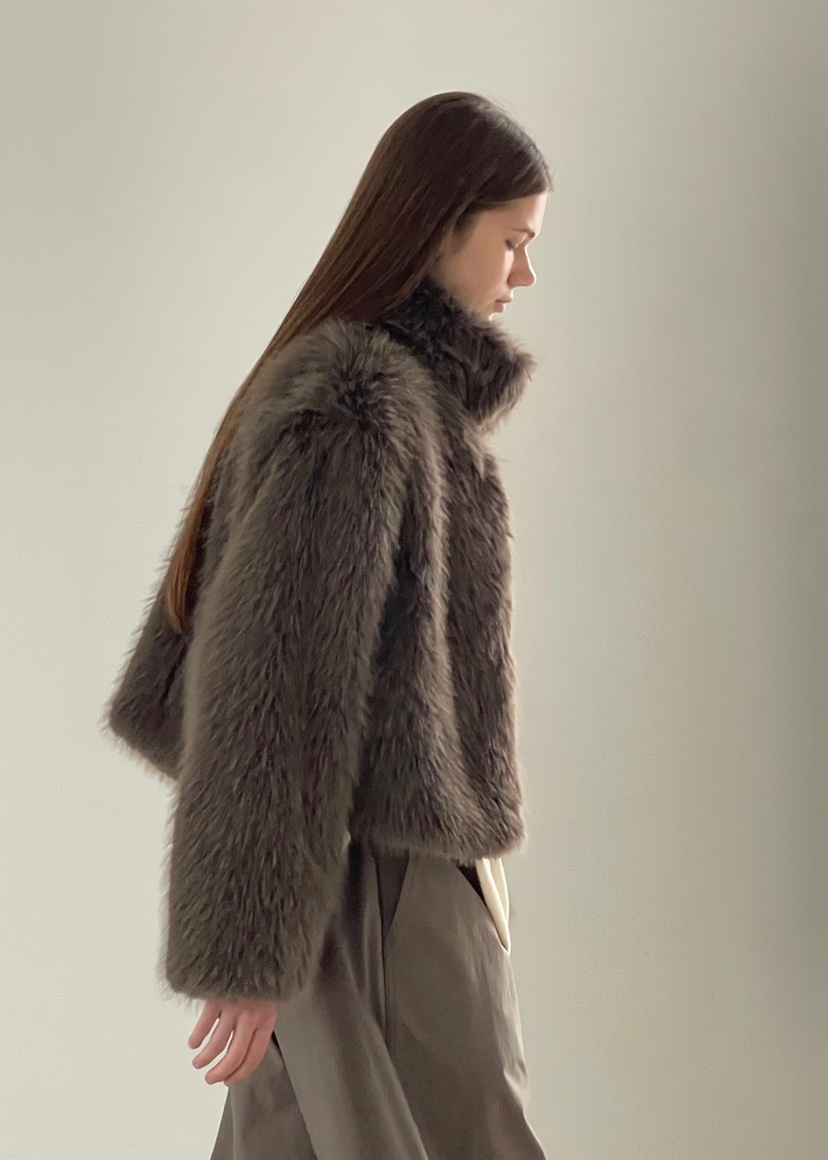 ANOTHER AVENUE東大門㊣實拍女裝新品休閑真品短款大衣貂皮ANOTHER AVENUE短款大衣