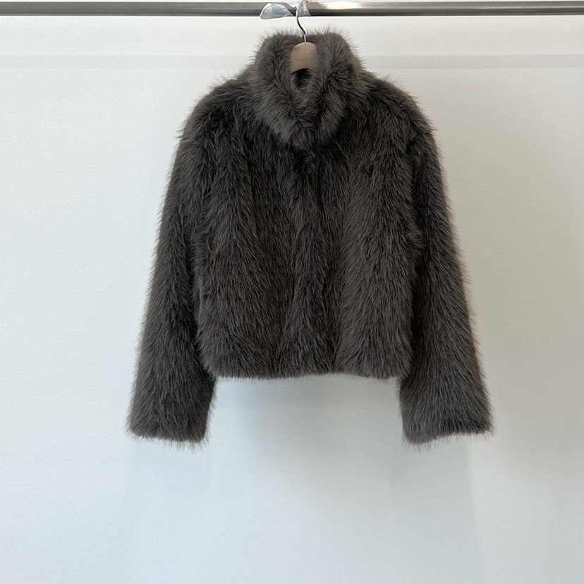 ANOTHER AVENUE東大門㊣實拍女裝新品休閑真品短款大衣貂皮ANOTHER AVENUE短款大衣圖色1