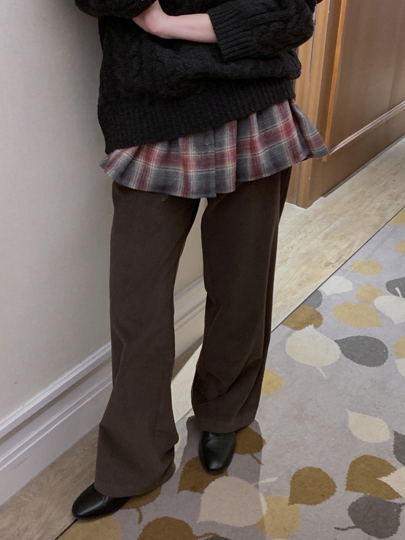 ATHEA東大門㊣實拍女士新款休閑時尚25秋冬推薦休閑褲口袋抓絨ATHEA休閑褲