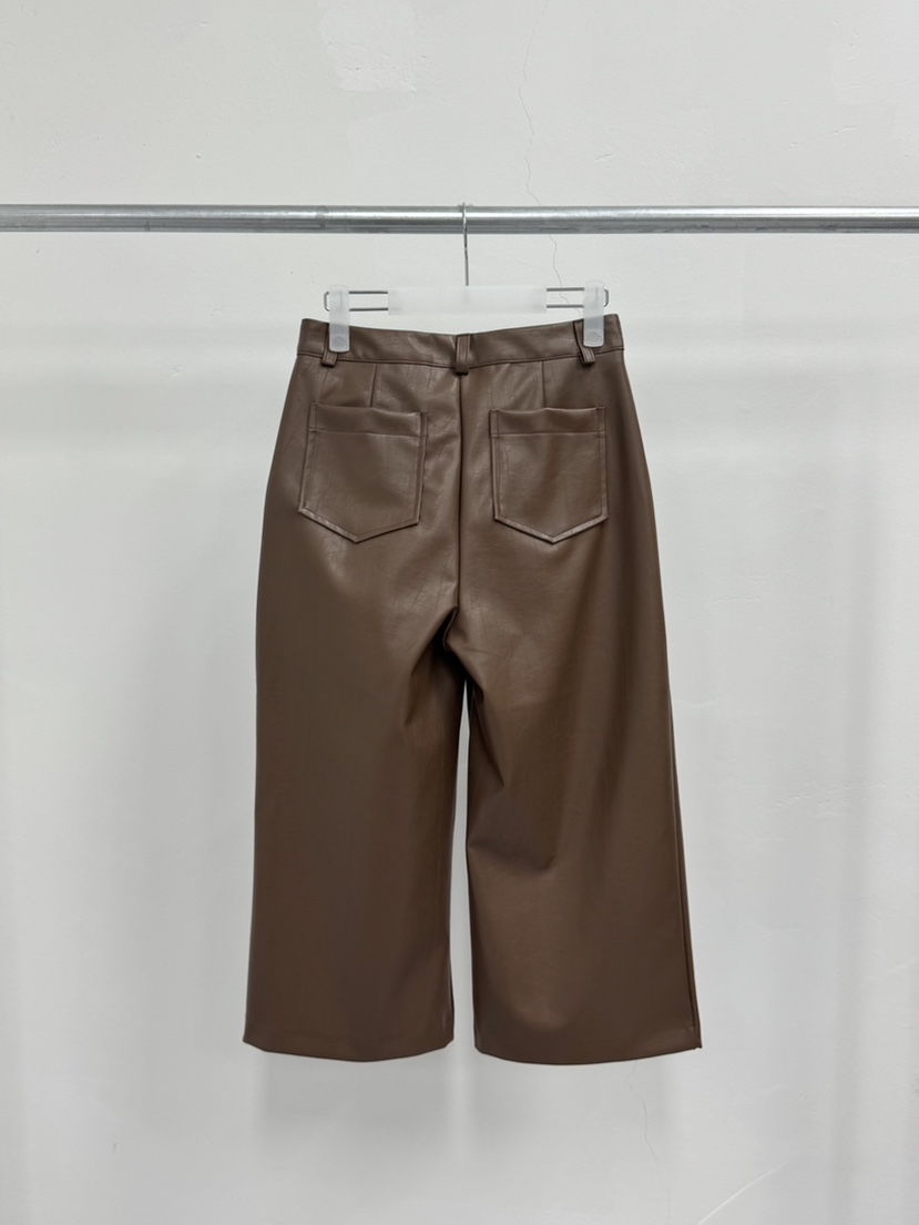 MOSMOS東大門㊣實拍女裝新款職業真品熱賣時尚推薦休閑褲皮革MOSMOS休閑褲