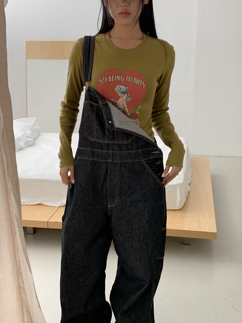 SUNDER MARKET韓國直郵㊣女士新款休閑熱賣25秋冬時尚長袖T恤SUNDER MARKET長袖T恤